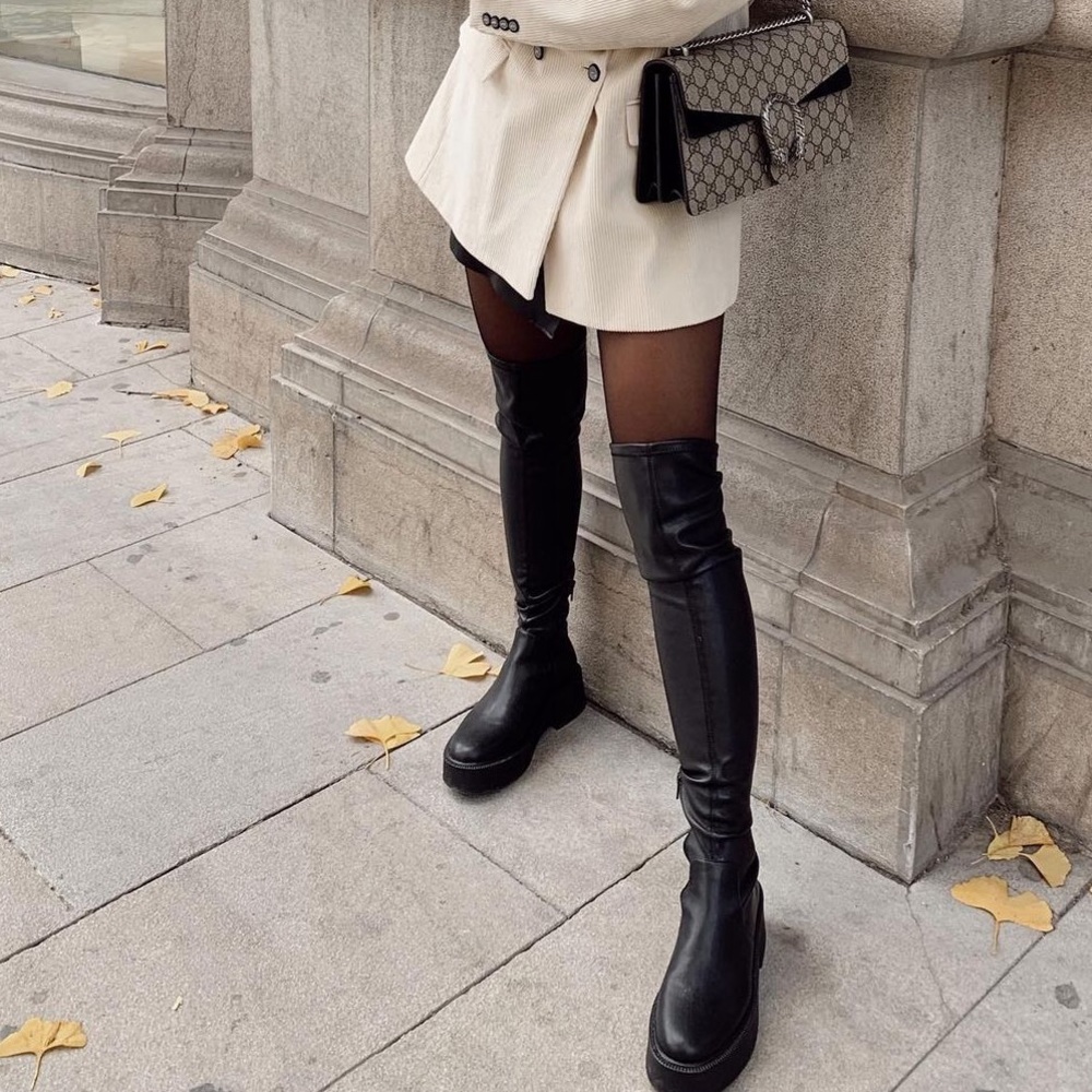 ZARA FLAT OVER THE KNEE BOOTS